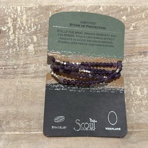 Scout amethyst bracelet/necklace